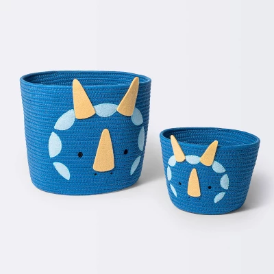 Coiled Rope Forest Animal Small Round Storage Basket - Dinosaur - Cloud Island™ 5 Coiled Rope Forest Animal Small Round Storage Basket - Dinosaur - Cloud Island™ - Image 3