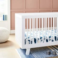 Fitted Jersey Crib Sheet Whales - Solid Blue - 2pk - Cloud Islandā¢