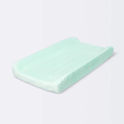 Plush Changing Pad Cover Chevron - Cloud Island™ Mint 4 Plush Changing Pad Cover Chevron - Cloud Island™ Mint - Image 2