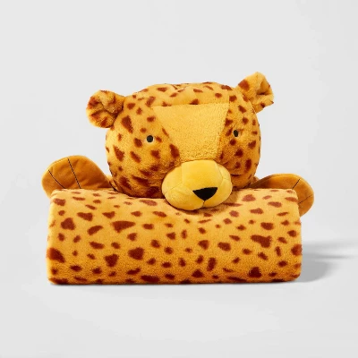 Cheetah Kids' Hooded Blanket - Pillowfort™ 4 Cheetah Kids' Hooded Blanket - Pillowfort™ - Image 2