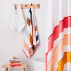 Striped Kidsâ Towel With SILVADUR⢠Antimicrobial Technology - Pillowfortâ˘