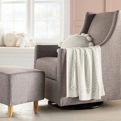 Seed Stitch Pointelle Baby Blanket - Cream - Cloud Island™ 3 Seed Stitch Pointelle Baby Blanket - Cream - Cloud Island™