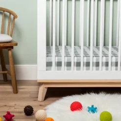 Fitted Crib Sheet - Cloud Island⢠Green Gingham