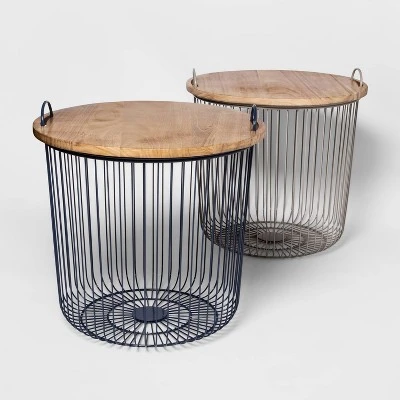 Wire Kids' Storage Floor Bin Gray - Pillowfort™ 6 Wire Kids' Storage Floor Bin Gray - Pillowfort™ - Image 4