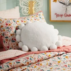 Floral Cotton Reversible Kids' Sham - Pillowfort™ -Baby Products Store GUEST 6071b594 f4bc 44ef a74a 0d66fd04e217