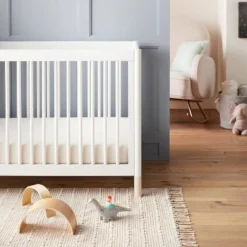 Fitted Jersey Crib Sheet Knit Oatmeal Heather - Cloud Island⢠Oatmeal