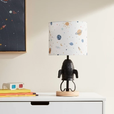 Spaceship Figural Kids' Table Lamp Black - Pillowfort™ 4 Spaceship Figural Kids' Table Lamp Black - Pillowfort™ - Image 2