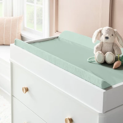 Wipeable Changing Pad Cover - Solid Sage Green - Cloud Island™ 3 Wipeable Changing Pad Cover - Solid Sage Green - Cloud Island™