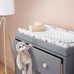 Changing Pad Liner White With Blue Edge - Cloud Island⢠3pk