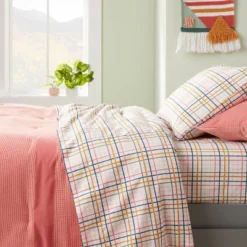 Plaid Print Cotton Kids' Sheet Set - Pillowfortâ˘