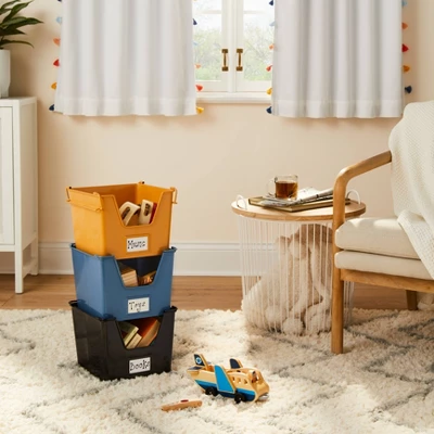 Metal Stackable Kids' Storage - Pillowfort™ 3 Metal Stackable Kids' Storage - Pillowfort™