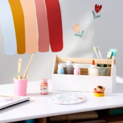 Kids' Wood House Caddy White - Pillowfortâ˘