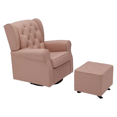 Delta Children® Emma Diamond Tufted Gliding Ottoman 5 Delta Children® Emma Diamond Tufted Gliding Ottoman - Image 3