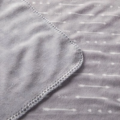 Plush Baby Blanket - Gray Arrows - Cloud Island™ 4 Plush Baby Blanket - Gray Arrows - Cloud Island™ - Image 2