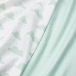 Fitted Crib Sheet - Cloud Island⢠- Clouds/Mint - 2pk