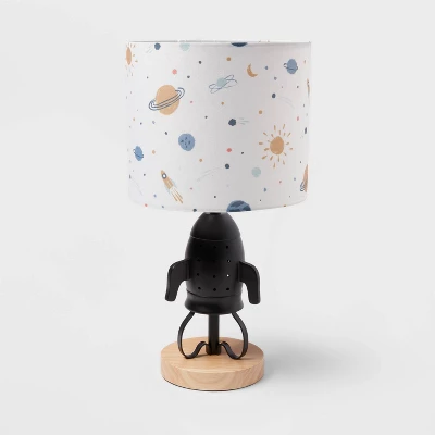 Spaceship Figural Kids' Table Lamp Black - Pillowfort™ 7 Spaceship Figural Kids' Table Lamp Black - Pillowfort™ - Image 5