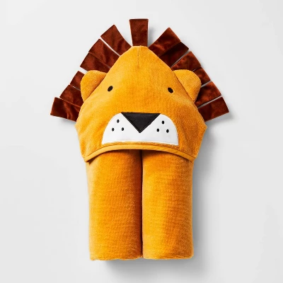 25"x50" Lion Kids' Hooded Towel - Pillowfort™ 5 25"x50" Lion Kids' Hooded Towel - Pillowfort™ - Image 3