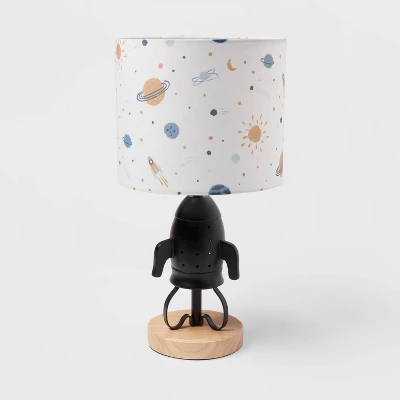 Spaceship Figural Kids' Table Lamp Black - Pillowfort™ 6 Spaceship Figural Kids' Table Lamp Black - Pillowfort™ - Image 4
