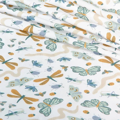 Insect Print Cotton Kids' Sheet Set - Pillowfort™ 4 Insect Print Cotton Kids' Sheet Set - Pillowfort™ - Image 2