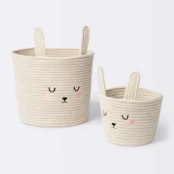 Coiled Rope Forest Animal Medium Round Storage Basket - Rabbit - Cloud Island™ -Baby Products Store GUEST c93a41de 0032 48a6 9605 f8e891eac77f