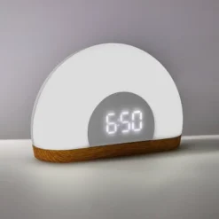 Wake Up Light Rise With Wood Kids' Nightlight - Pillowfort™ -Baby Products Store GUEST d1876ddf 027a 425b 9e09 6bfb5b7d6eed