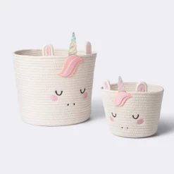 Coiled Rope Medium Round Storage Decorative Basket - Unicorn - Cloud Island™ 7 Coiled Rope Medium Round Storage Decorative Basket - Unicorn - Cloud Island™ -Baby Products Store GUEST dc09bb33 1873 4ba5 b74a 5dac09679ff1