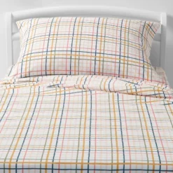 Plaid Print Cotton Kids' Sheet Set - Pillowfort™ -Baby Products Store GUEST dfc89128 ffe1 41dd b87e d8e45fac1447