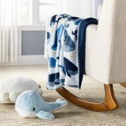 Plush Baby Blanket - Whales - Cloud Islandâ˘