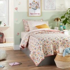 Garden Floral Cotton Kids' Quilt - Pillowfortâ˘