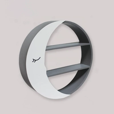 Decorative Wall Shelf - Cloud Island™ Moon Shelf 4 Decorative Wall Shelf - Cloud Island™ Moon Shelf - Image 2