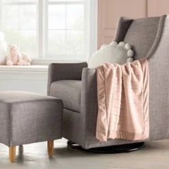 Faux Fur With Channel Craving Baby Blanket - Cloud Island⢠- Pink